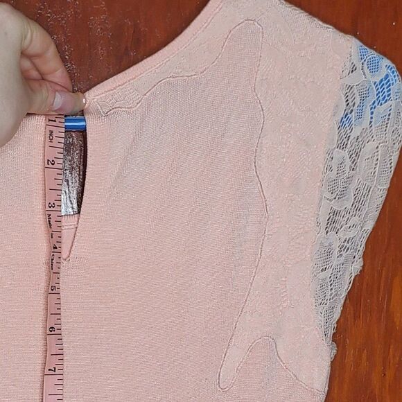 Eva Mendes Aubrey Peplum Bodycon Peach Dress - Picture 6 of 12